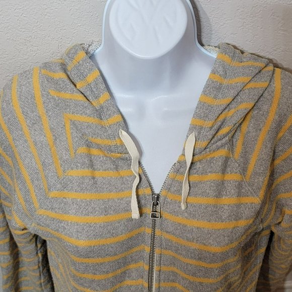 Kirra Women's Sweatshirt Hoodie Jacket Grey & Yellow Size Small - Picture 3 of 6
